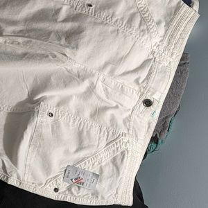 White cuffed ankle pants nwt